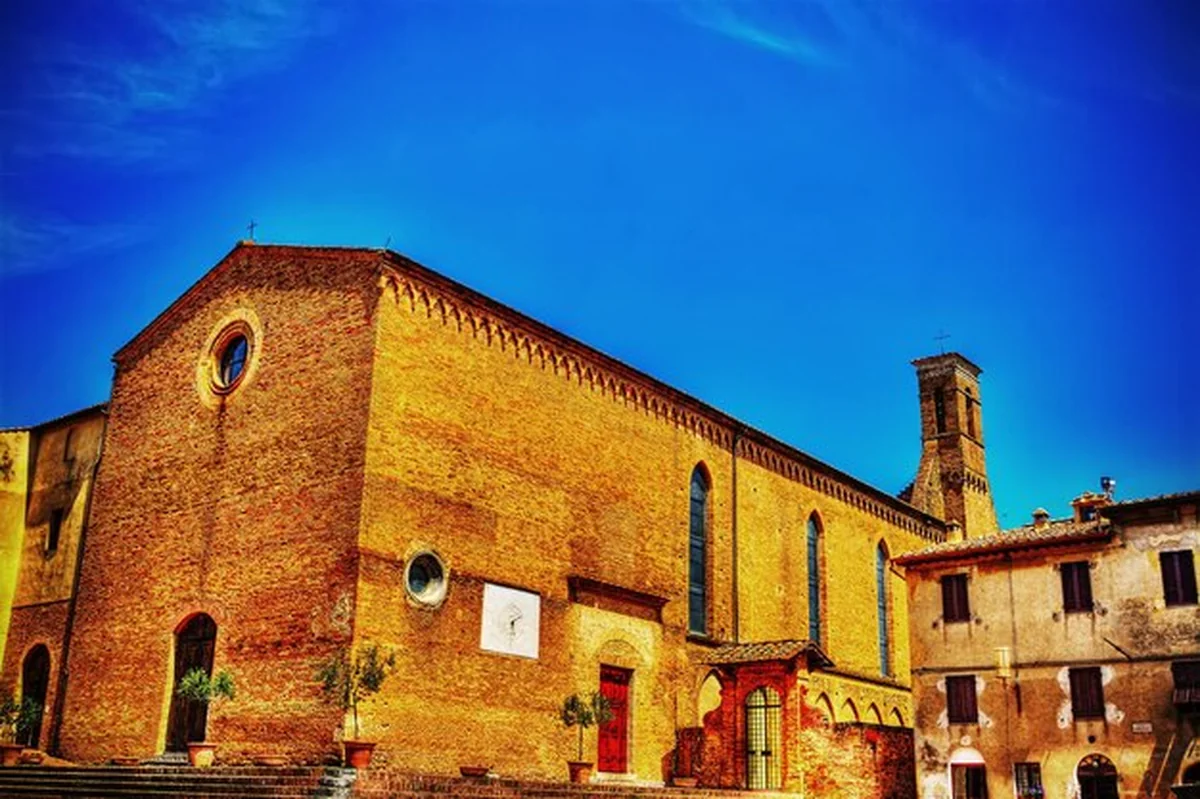 Kościół Sant'Agostino w San Gimignano we Włoszech